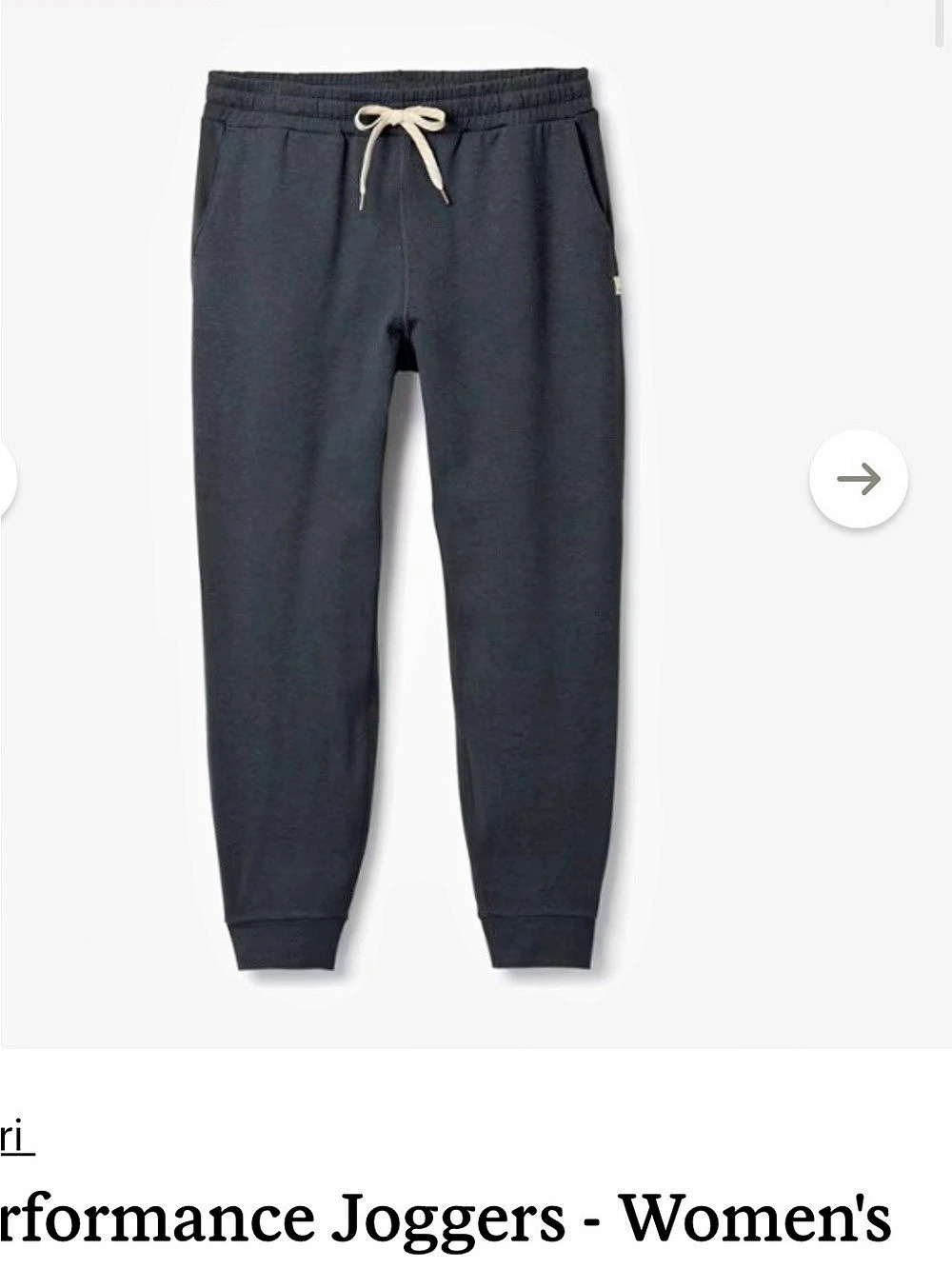 Vuori Performance Joggers Women's dark navy medium